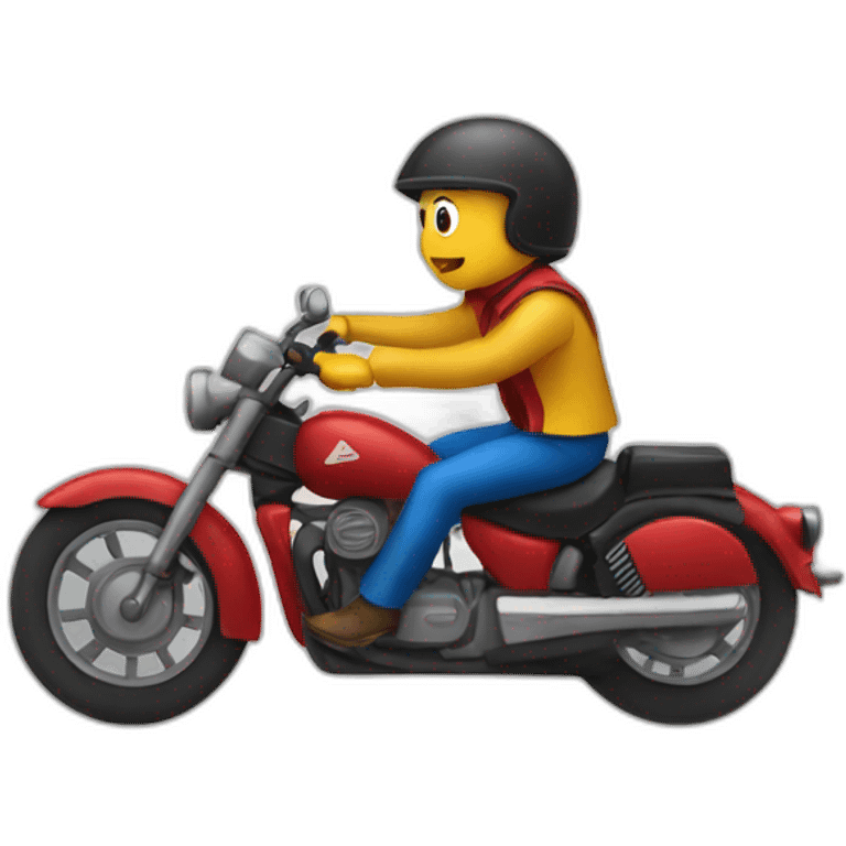 Venezuelan riding a motorbike emoji