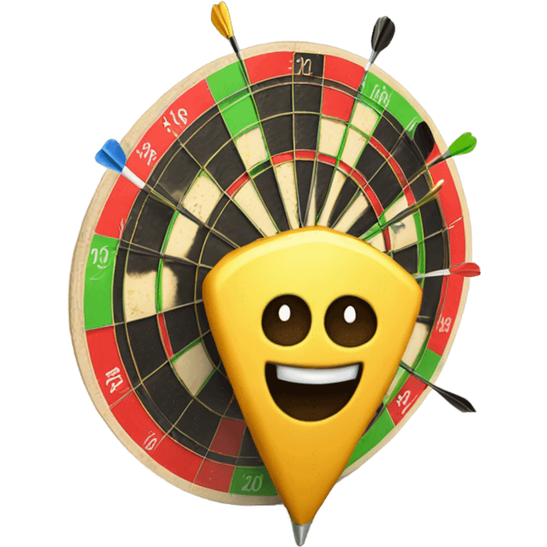 Show three Darts score 180  emoji