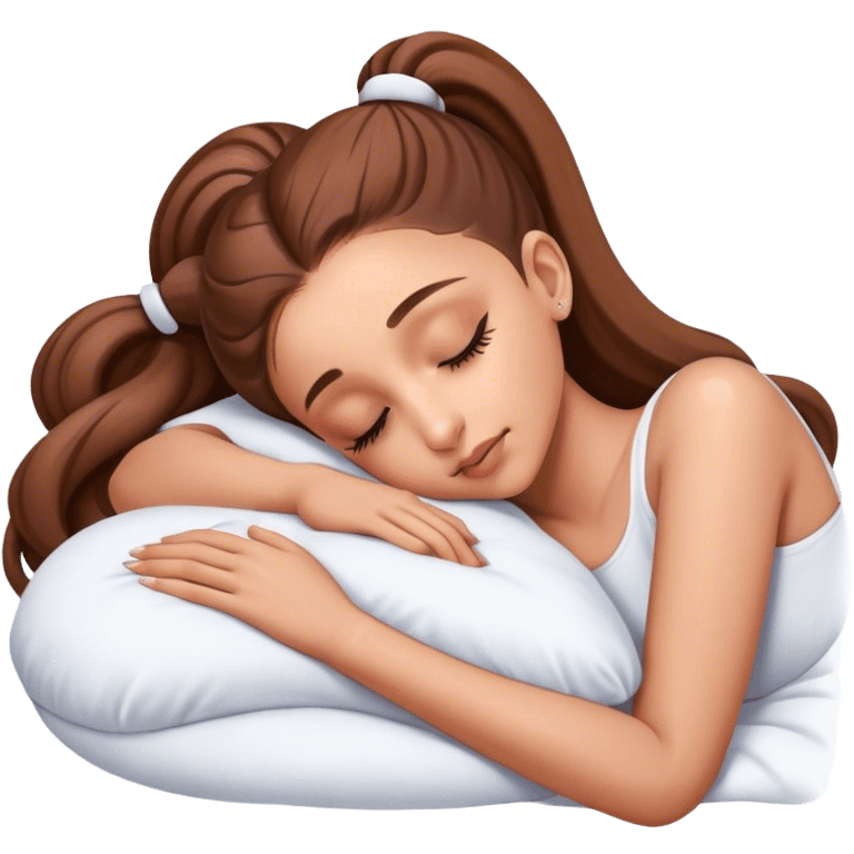 Ariana Grande sleeping emoji