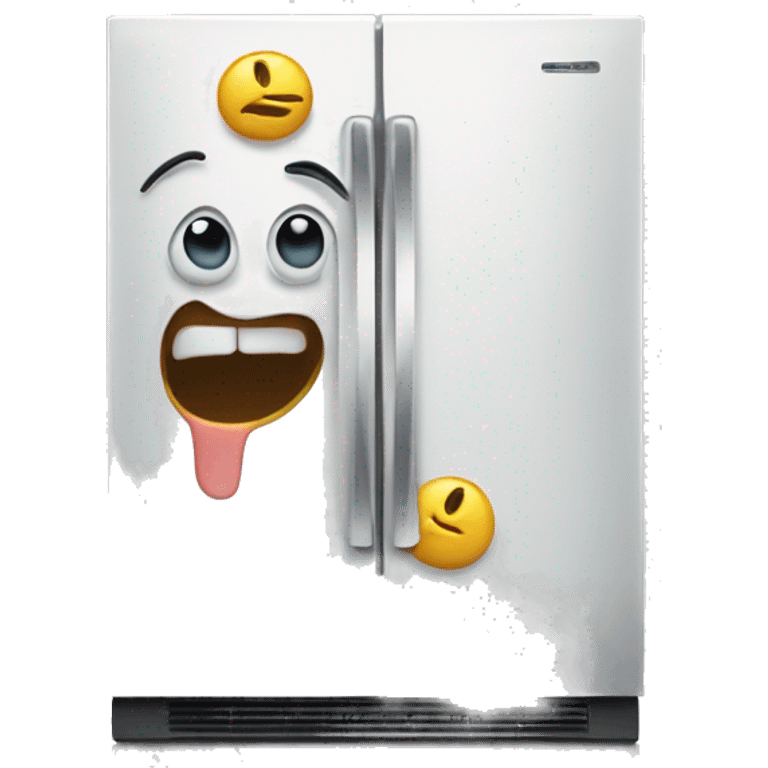 Sorrowful fridge emoji