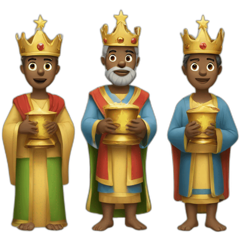 three wise men christmas emoji