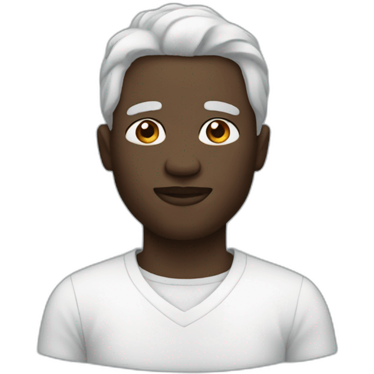 black man in coton emoji