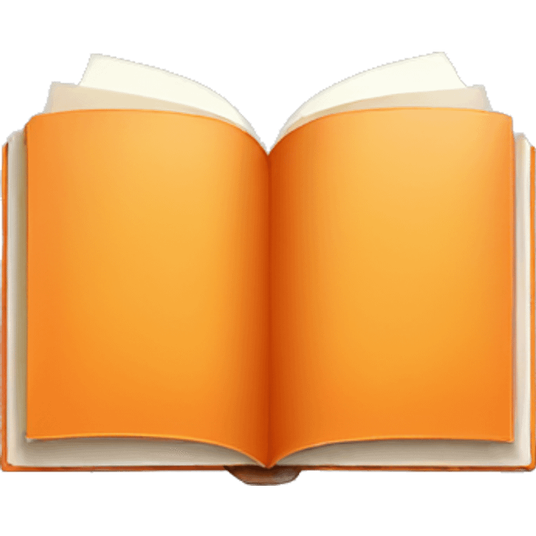 orange color book emoji