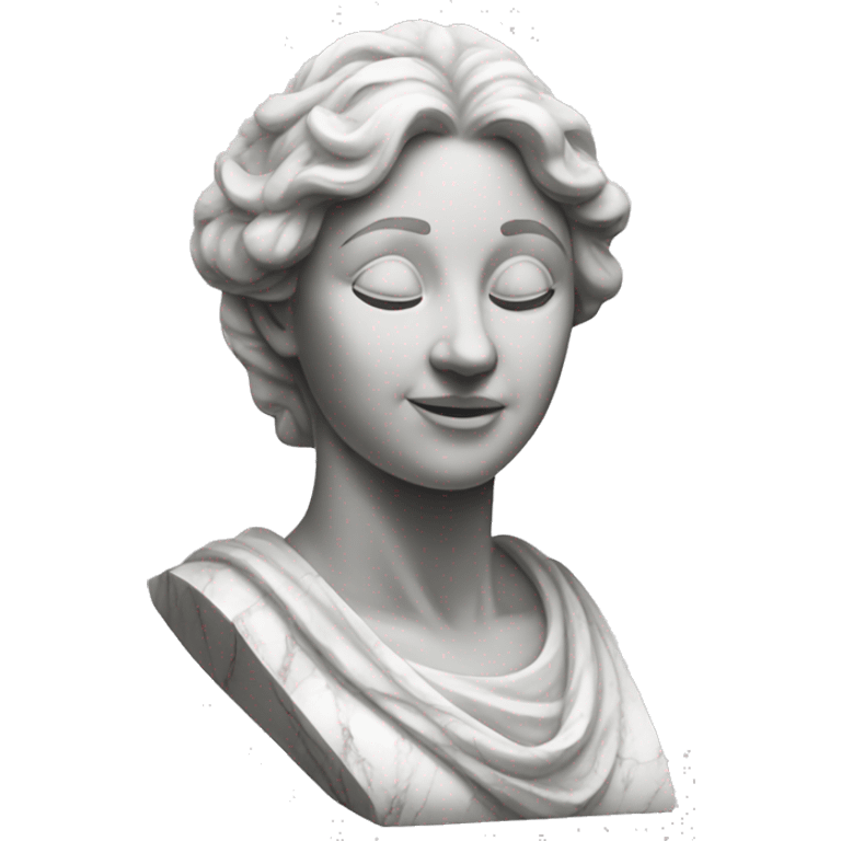 Marble statue of woman emoji