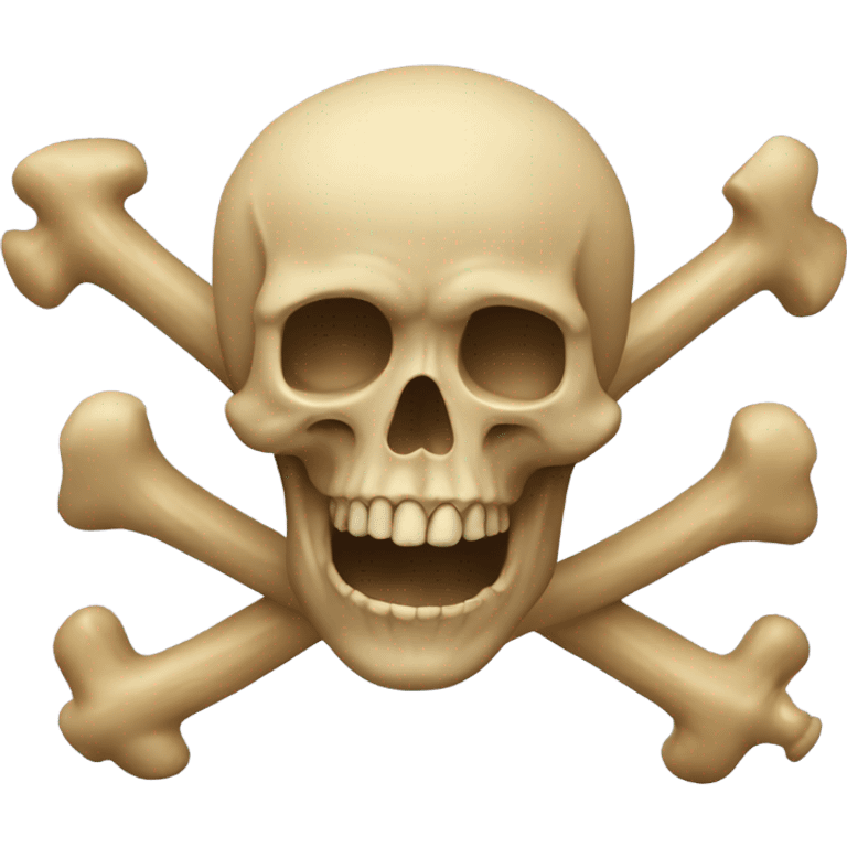 A figure on a skull and crossbones with blond hair
 emoji