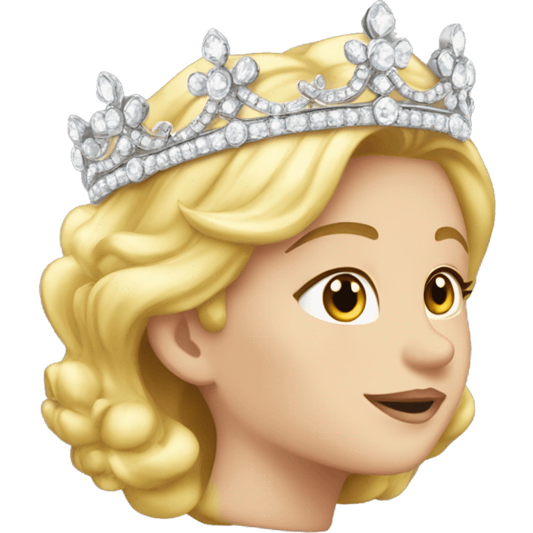 dainty jeweled british diamond tiara no person emoji