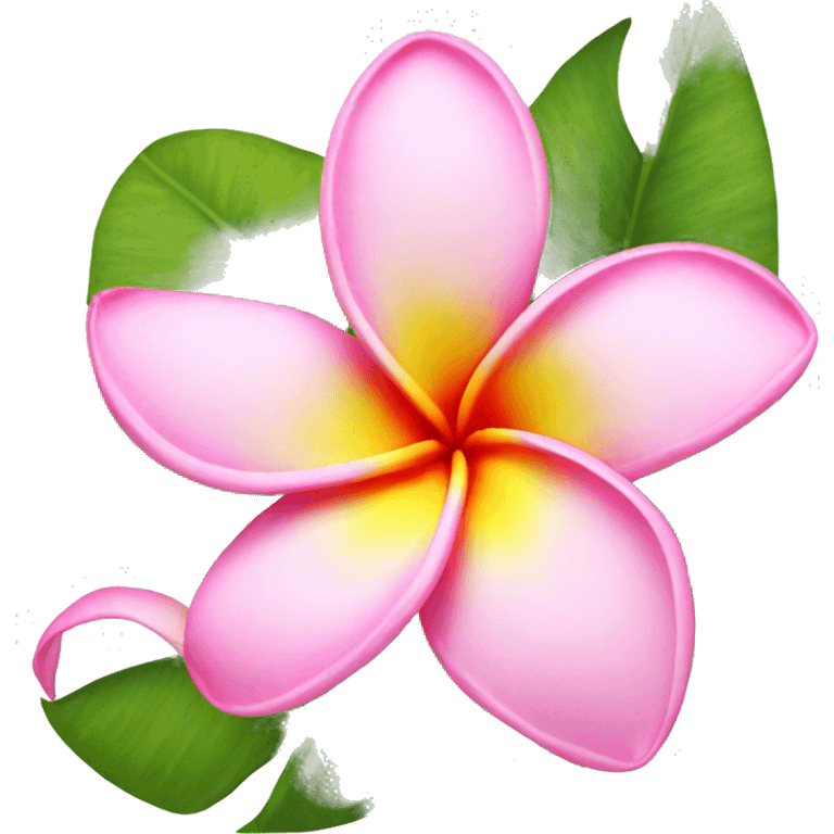 Pink plumeria  emoji