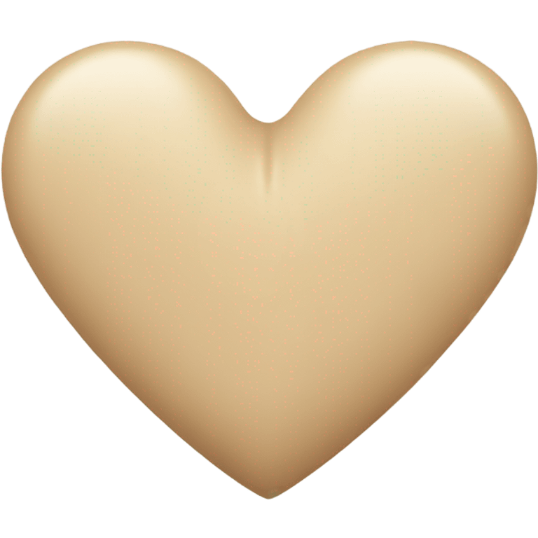 Beige heart emoji