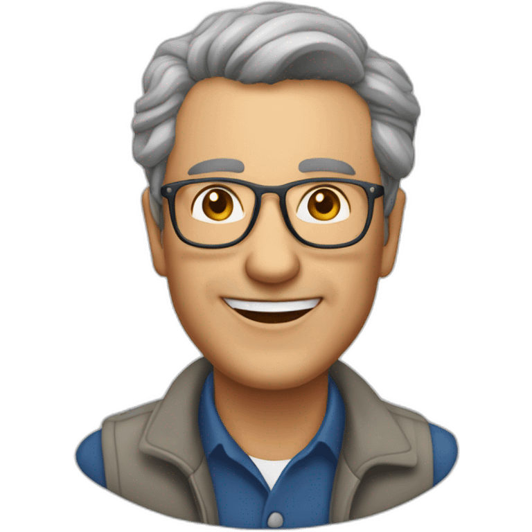 A 50 years old make youth hostel manager emoji