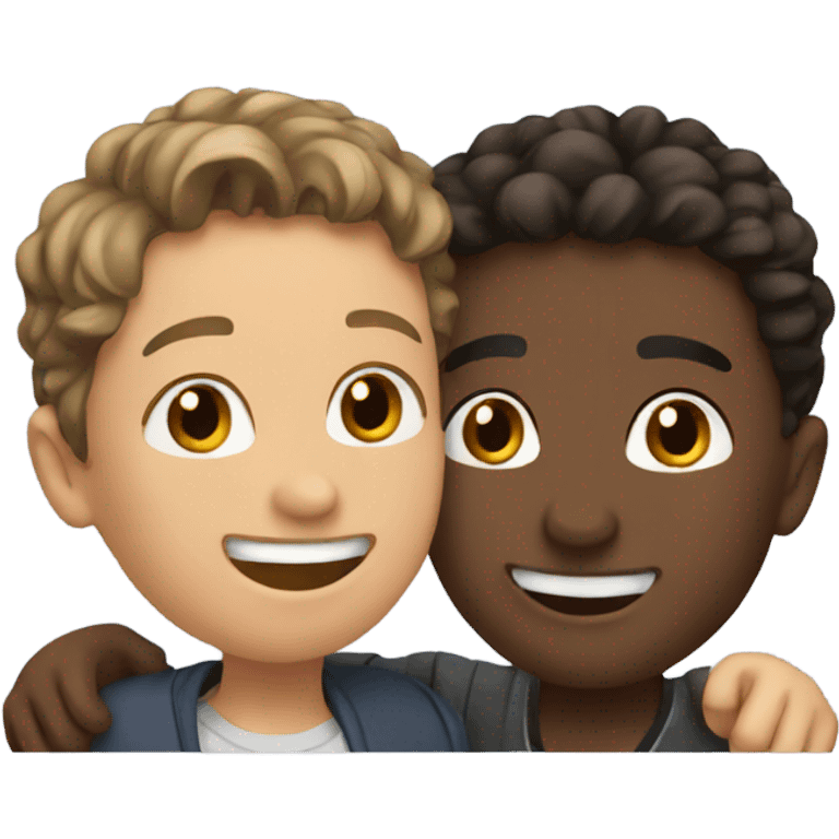 friends enjoying a moment together emoji