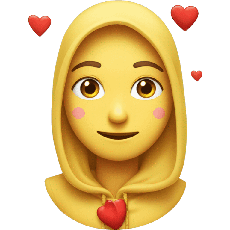 una cara de emoji de facebook amarilla con ojos n forma de corazon enamorado y debajo de esta cara una x roja emoji