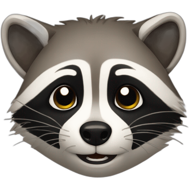 Tired raccoon emoji