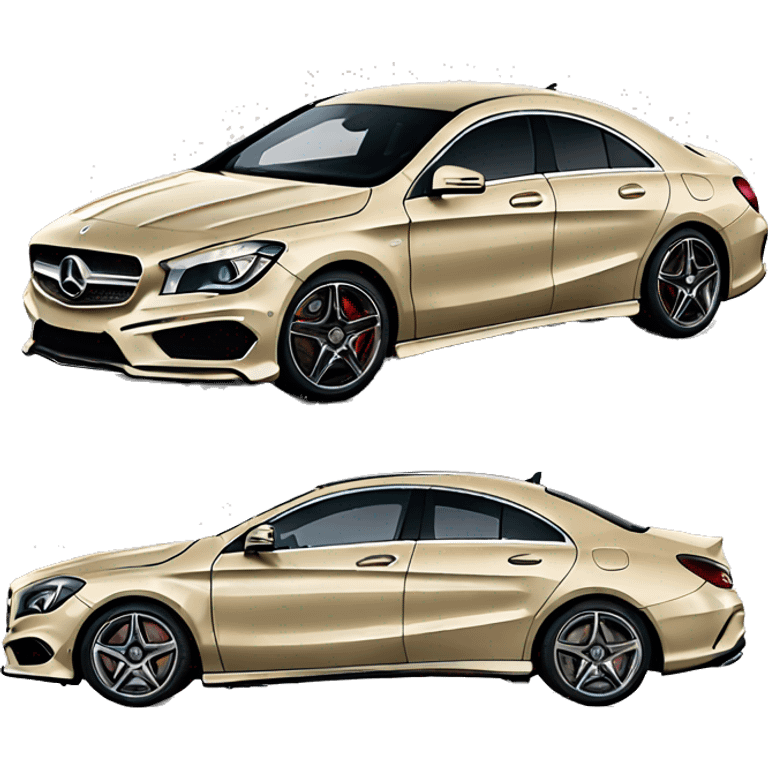 beige mercedes benz cla emoji