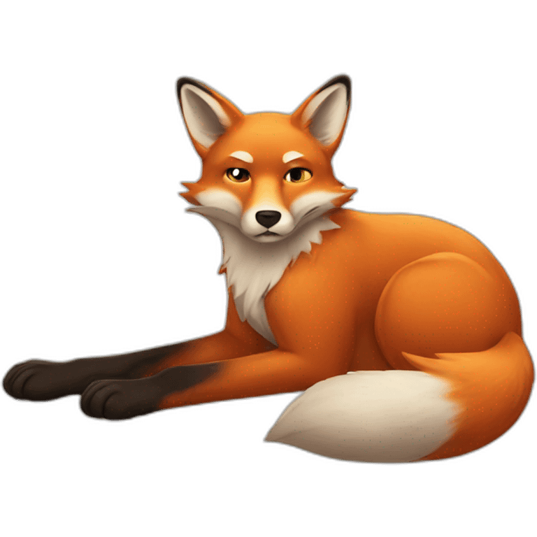 sweaty-fox emoji