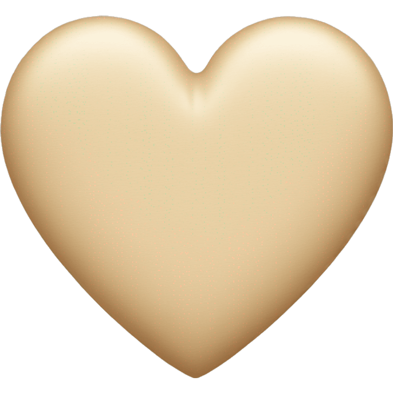 beige heart  emoji