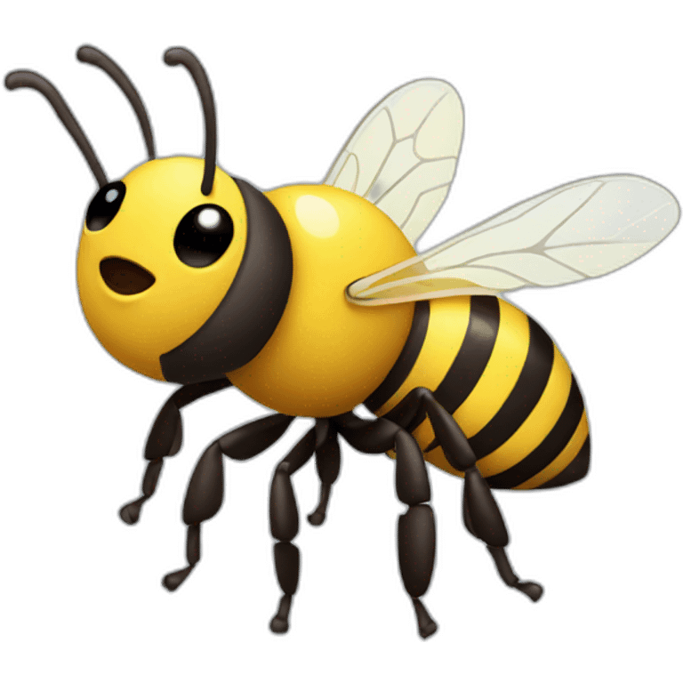 bee with a pin emoji