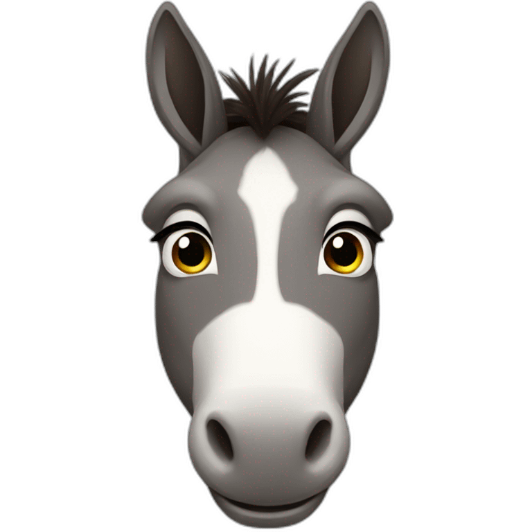 cute donkey emoji