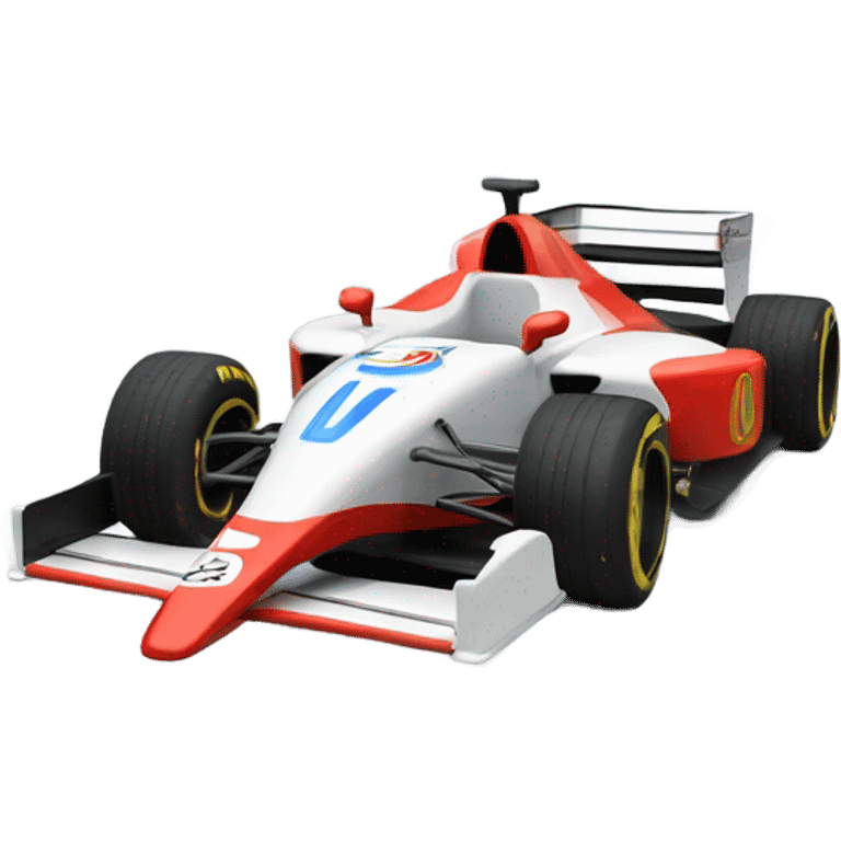 F1 car with rocket boosters emoji