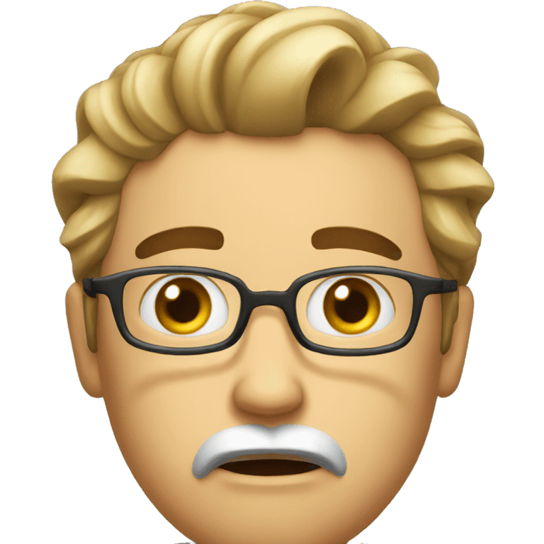 A panicked lawyer emoji