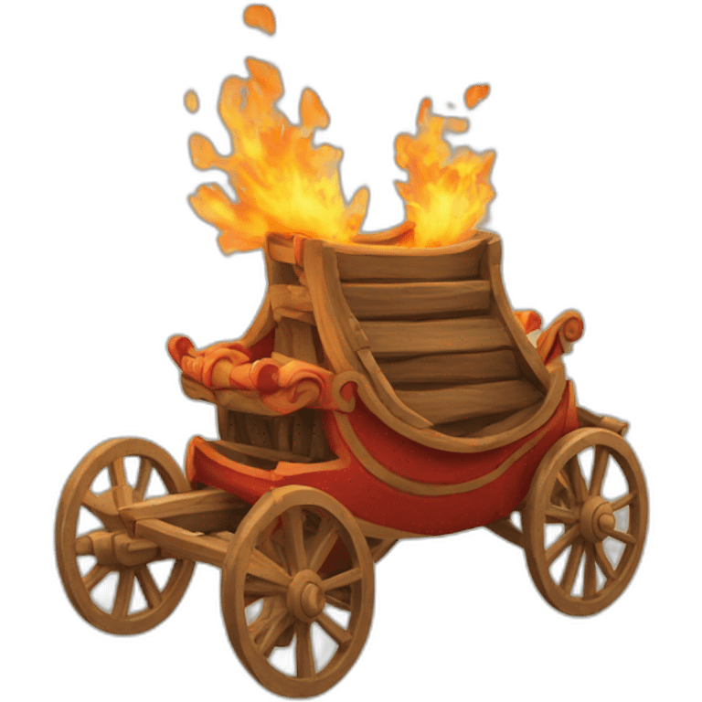 fire chariot emoji