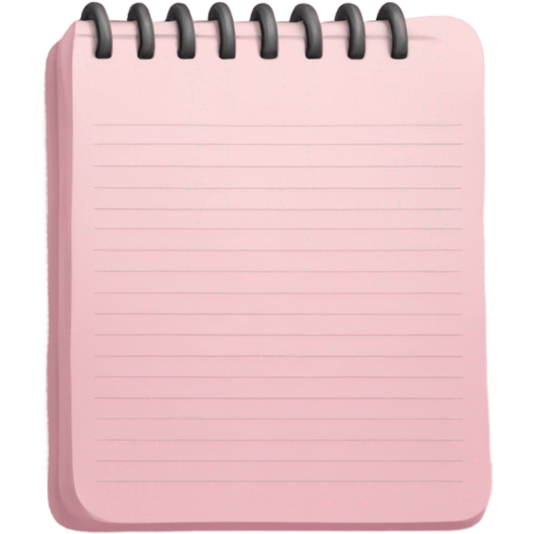 light pink notepad emoji