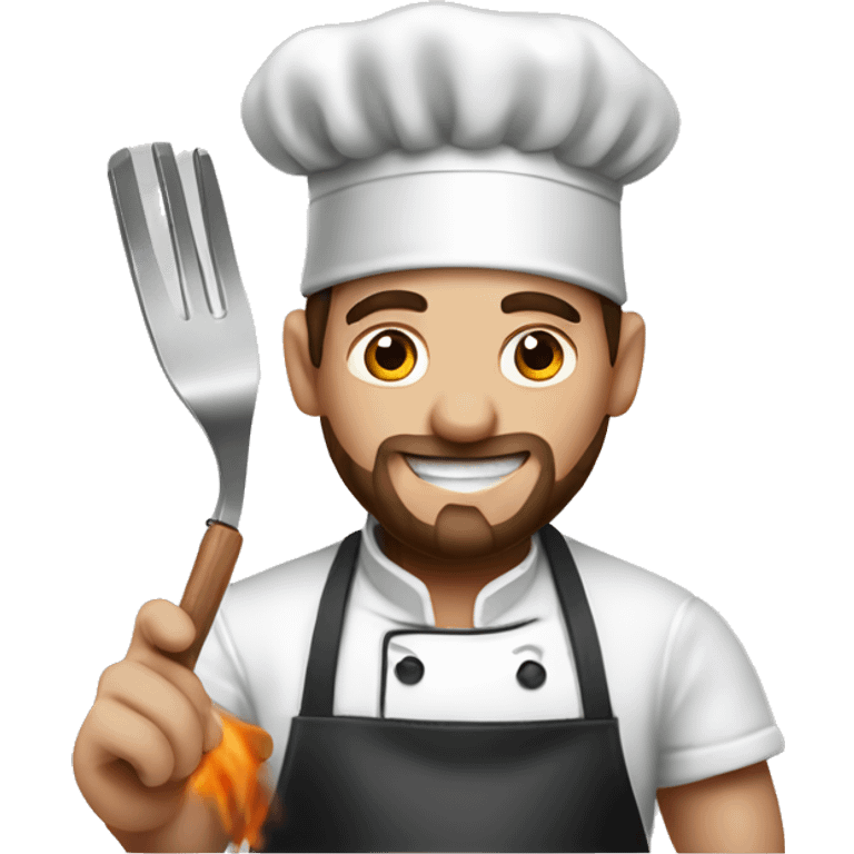 chef messi cooking barbacque emoji