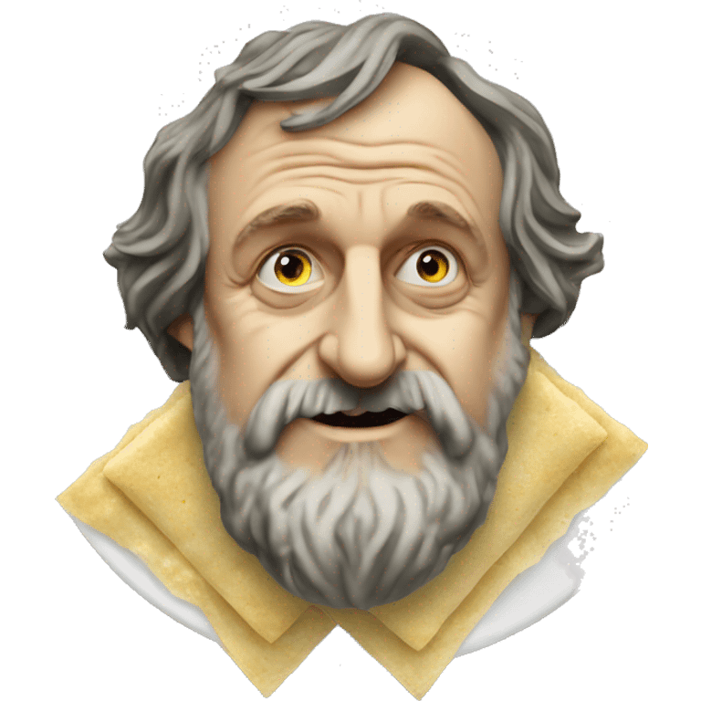 Slavoj Žižek eats Turkish ravioli emoji