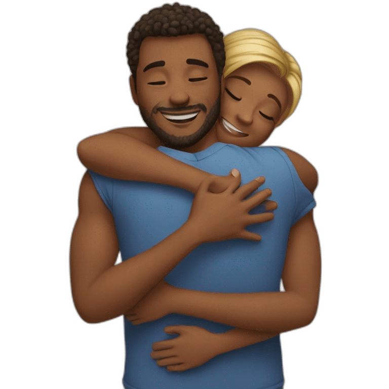 Hug relationship emoji