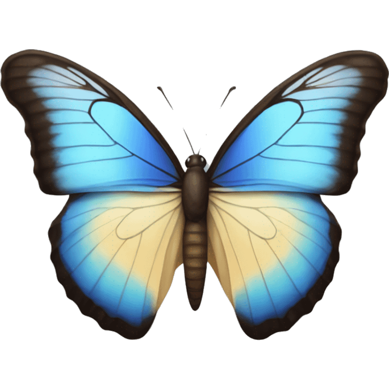 A butterfly but the body is a semicolon symbol emoji