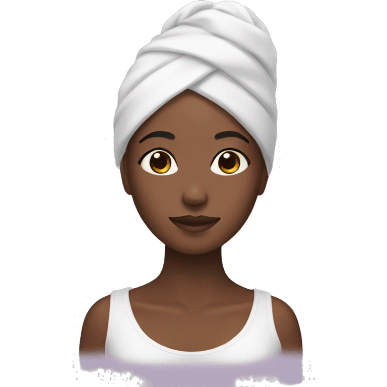 girl doing skincare emoji