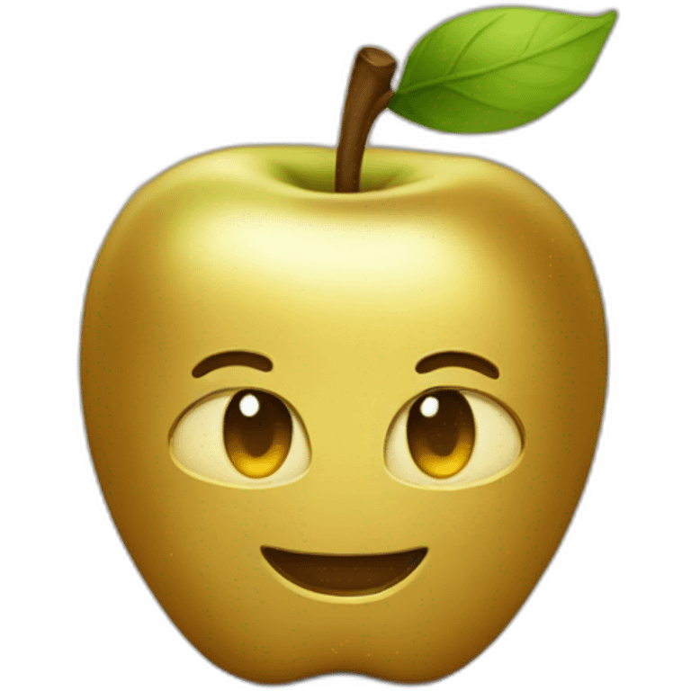 Gold apple emoji