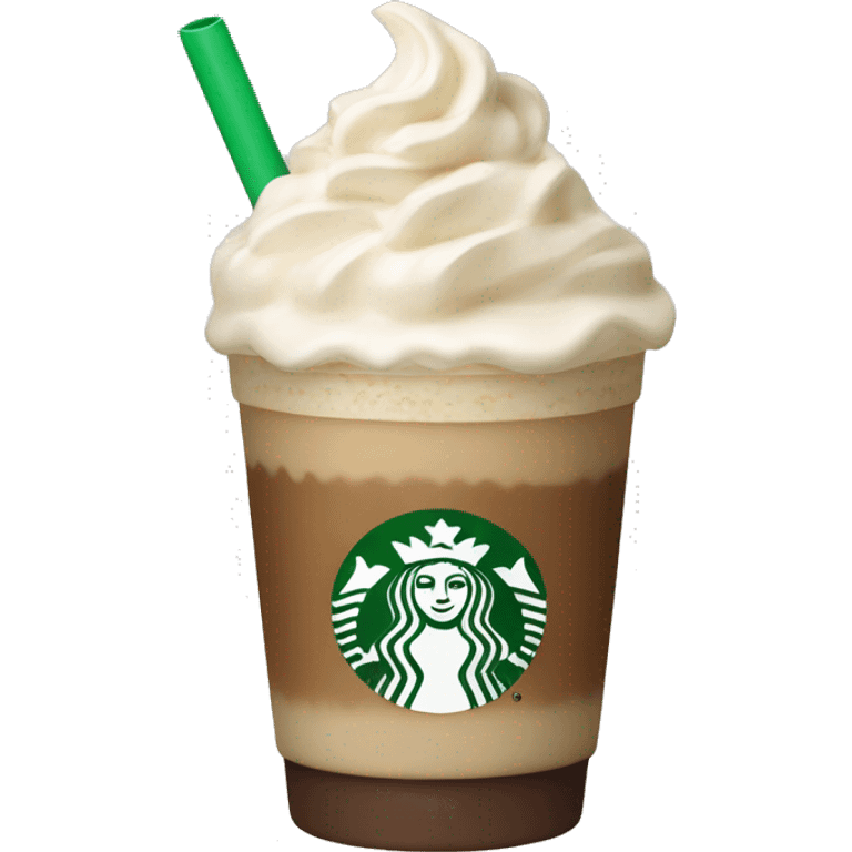 Vanilla frappuccino netrual colored emoji