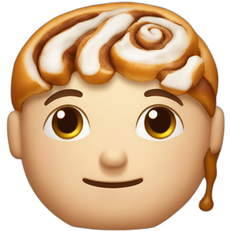 cinnamon roll head emoji