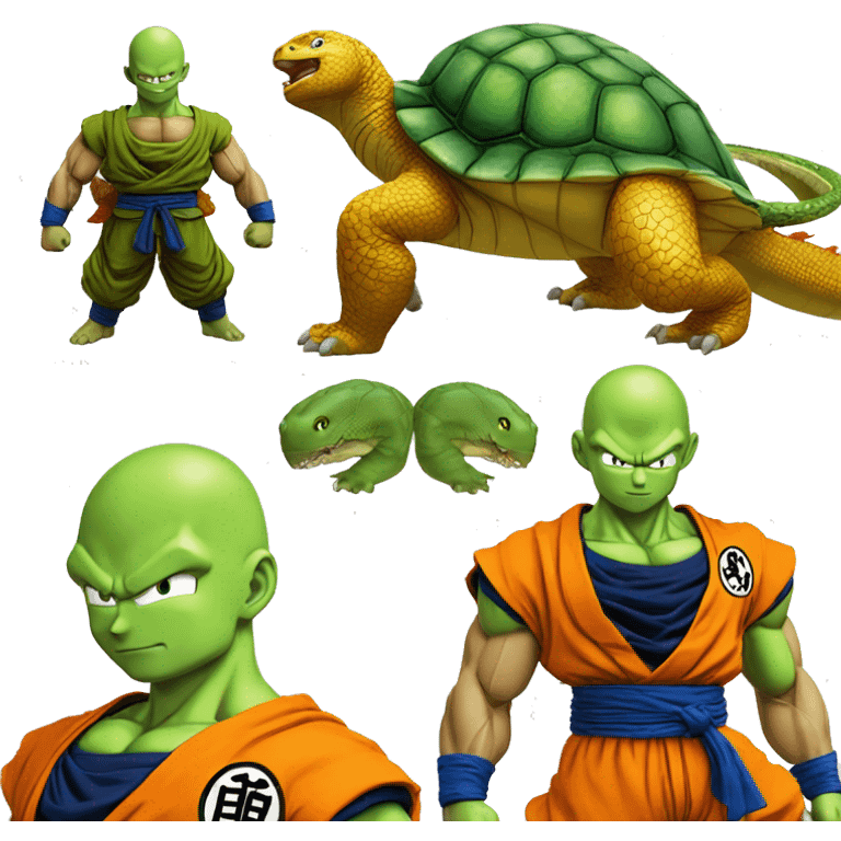 Tortue génial de dragon ball avec goku emoji