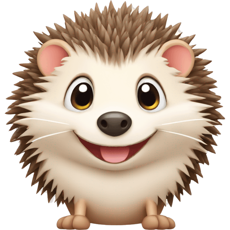 happy cute Hedgehog smiling emoji