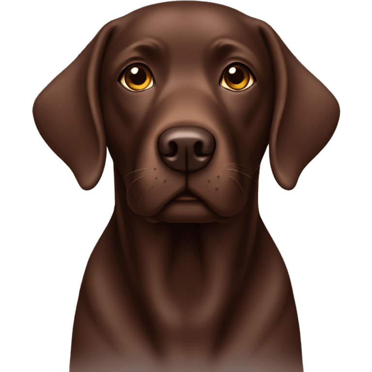 Chocolate Labrador  emoji