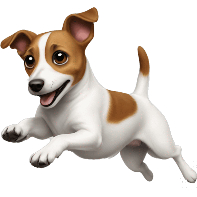 Jackrussell body side jumping emoji