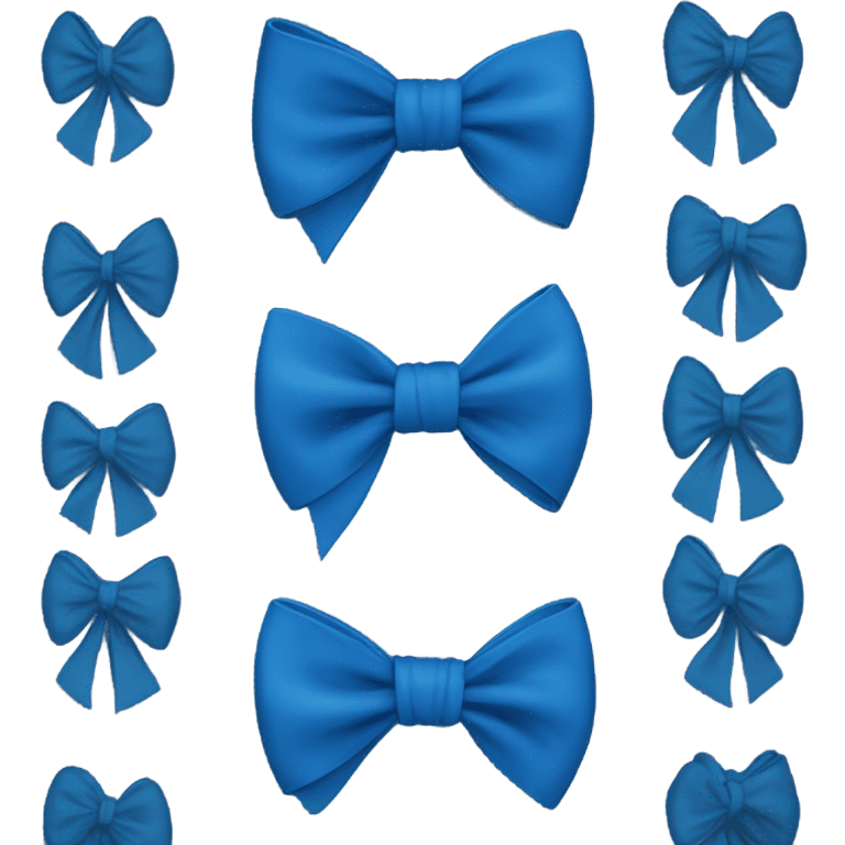 Blue bow emoji