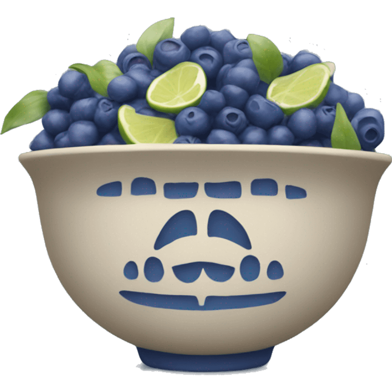 Indigo bowl emoji