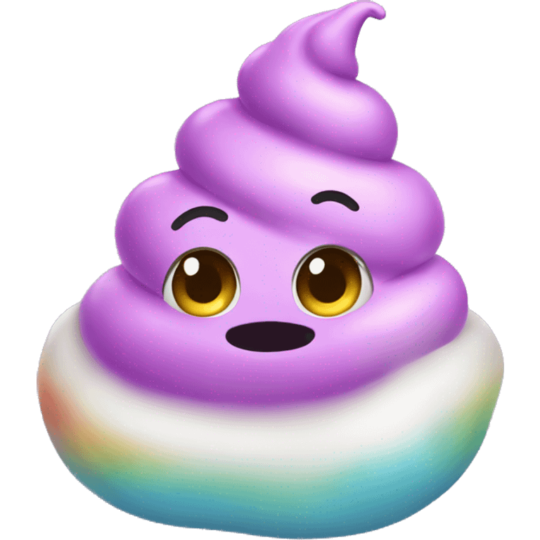 Unicorn poop emoji