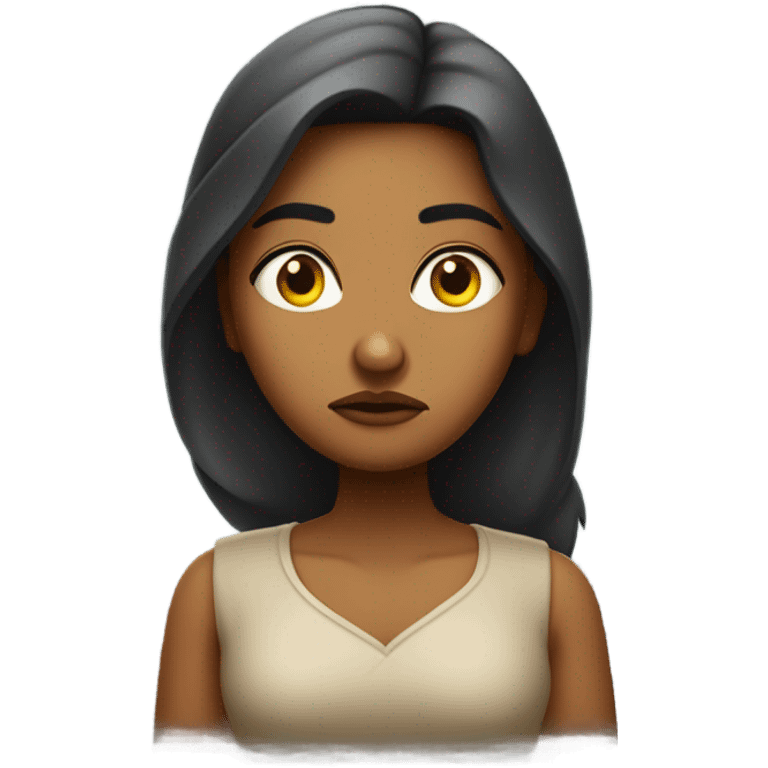 Annoyed Indian girl emoji