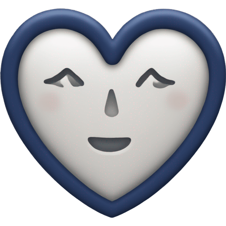 Navy heart emoji