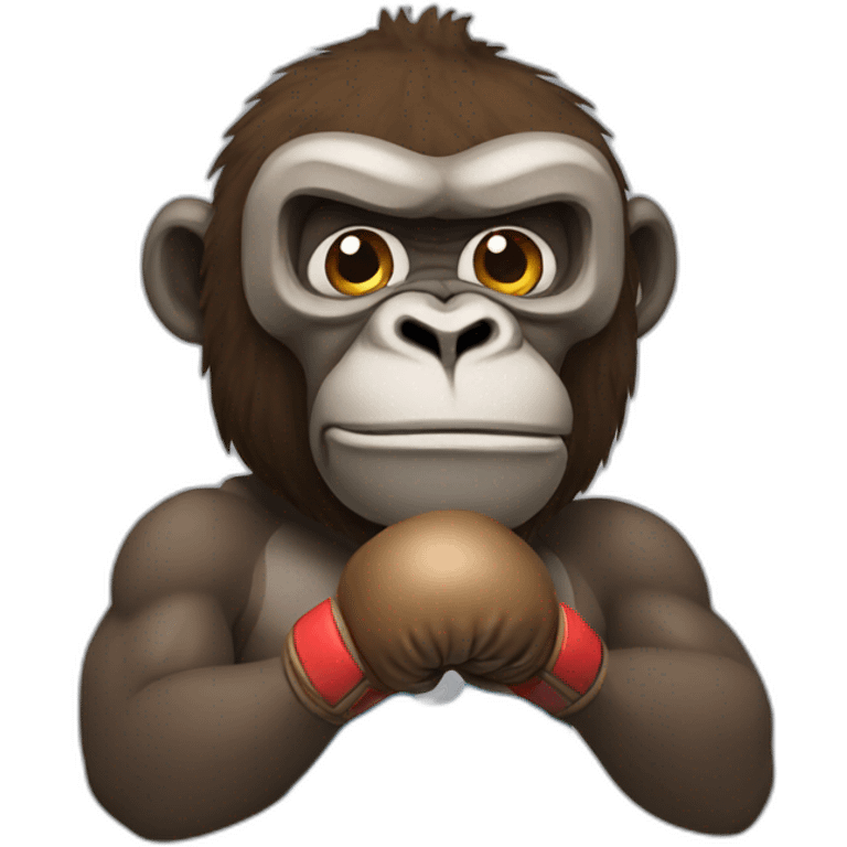 Boxing gorilla emoji