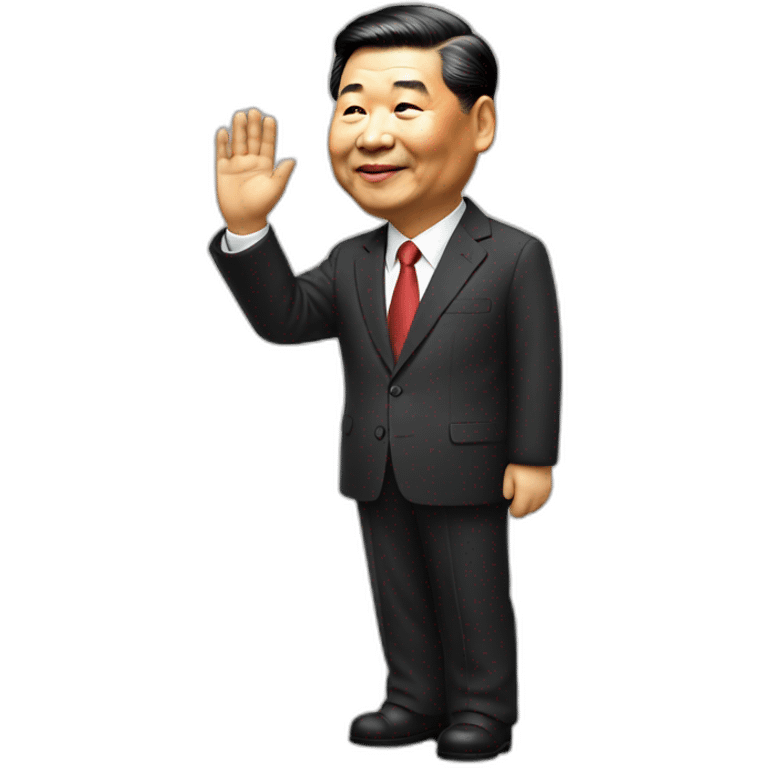 xi jinping waving emoji