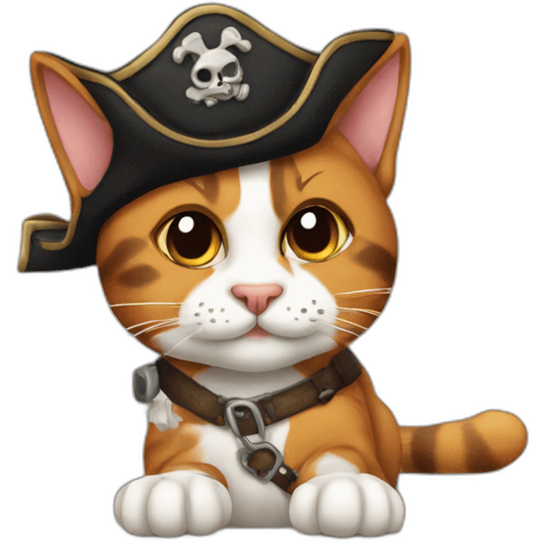 calico cat pirat emoji