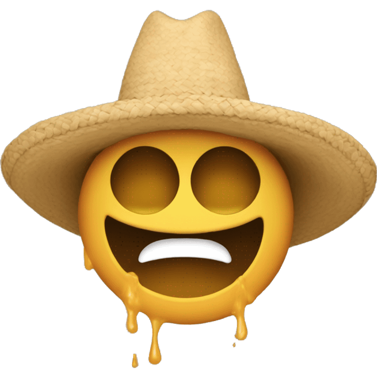 Cara vomitando sombreros emoji