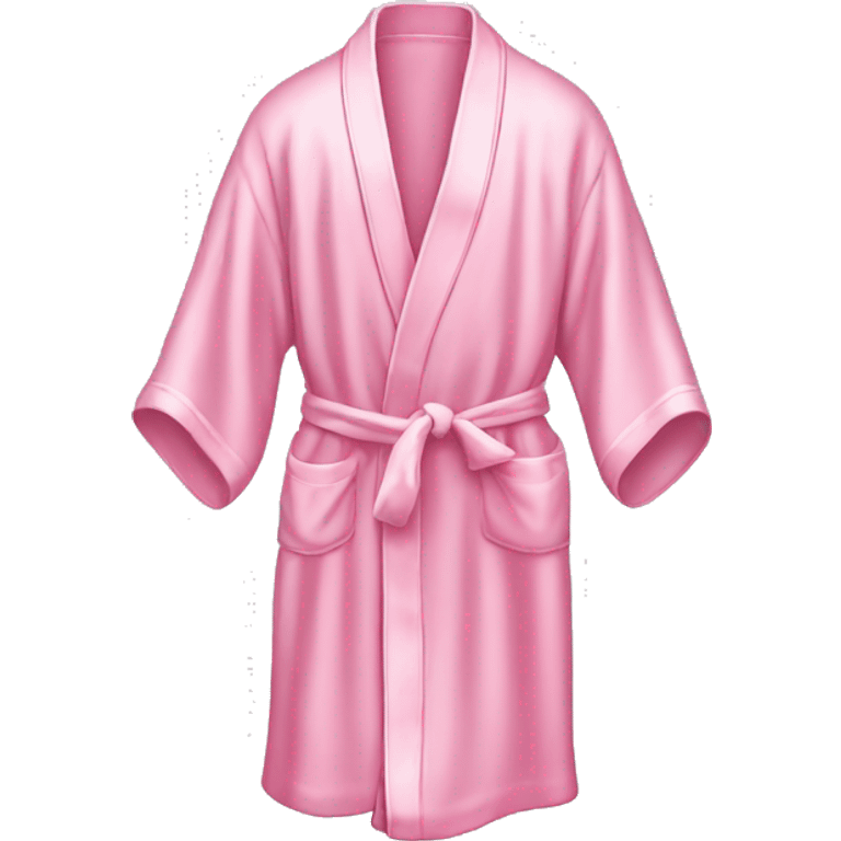 Light pink silk slippers and robe emoji