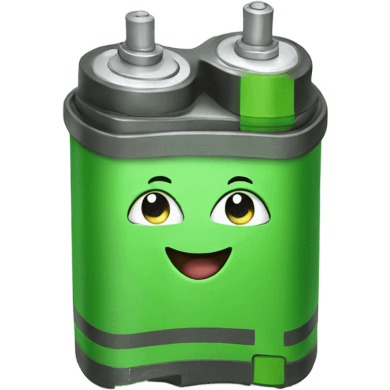 Happy Green battery emoji