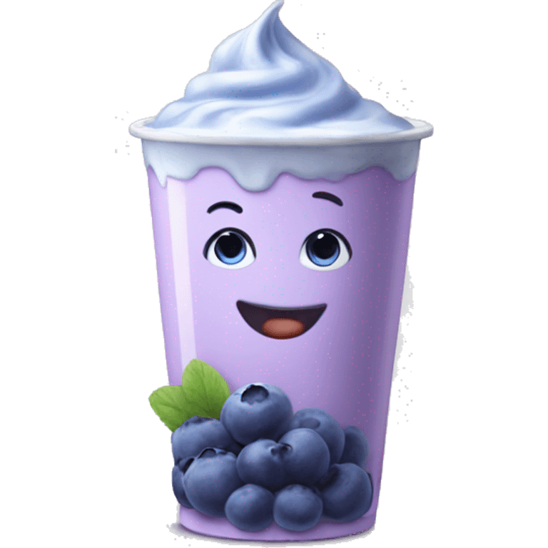 blueberry yogurt emoji