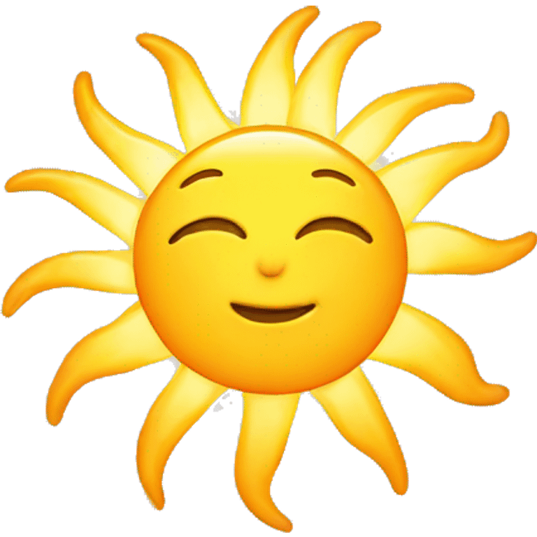 A pretty sun  emoji